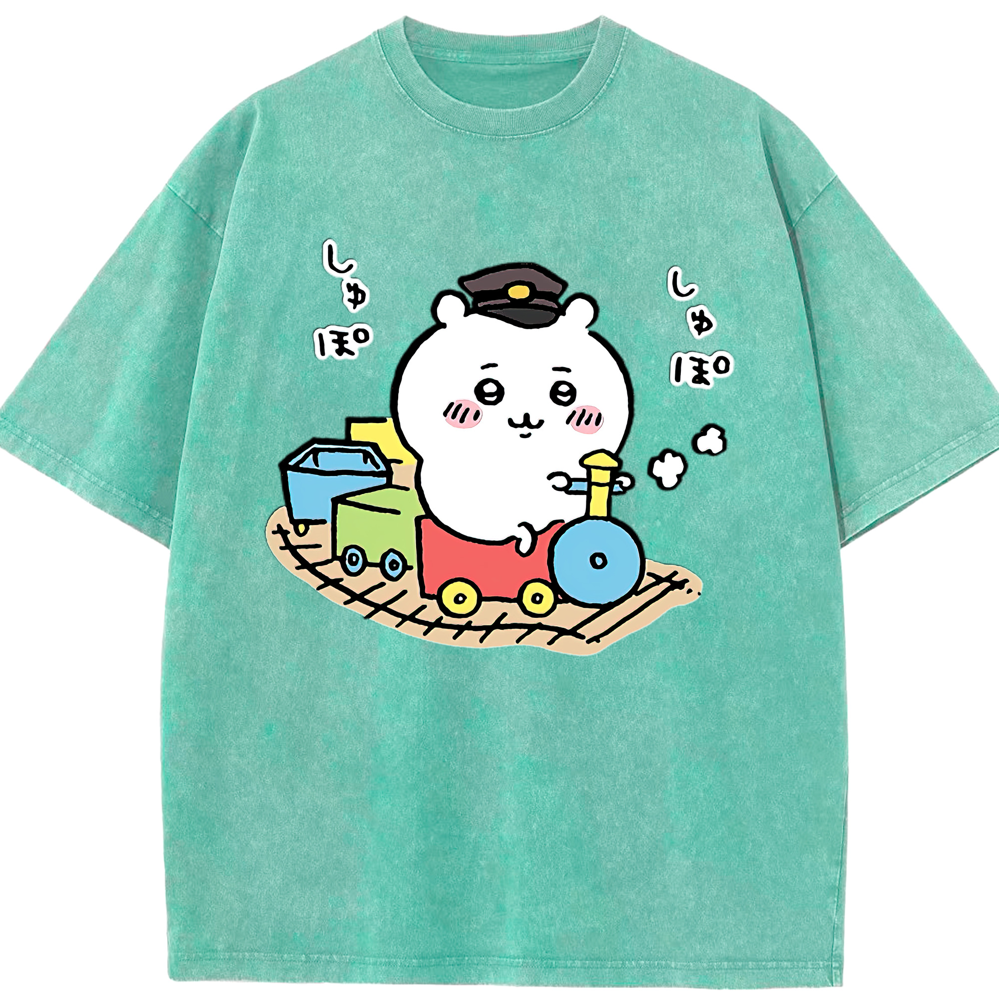 （画像用） ちいかわ ちいかわ Chii-kawa chiikawa 綿100% ヴィンテージ風 半袖Tシャツ（フロントプリント）